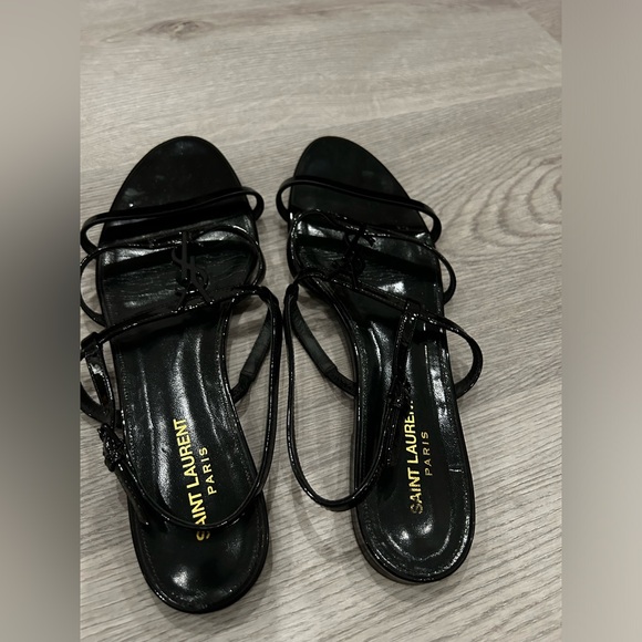 YSL Strap on Sandals Black - Picture 4 of 4